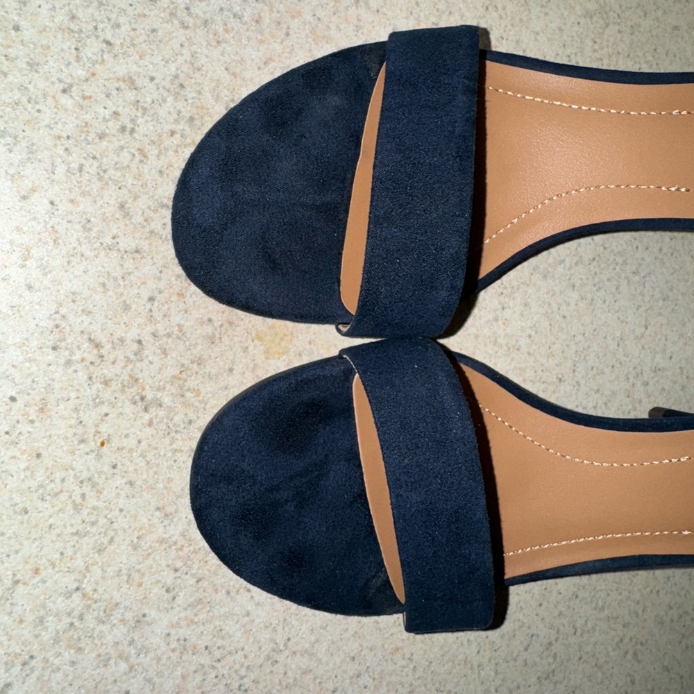 Style & Co. Navy Blue Heeled Sandals - Picture 4 of 7
